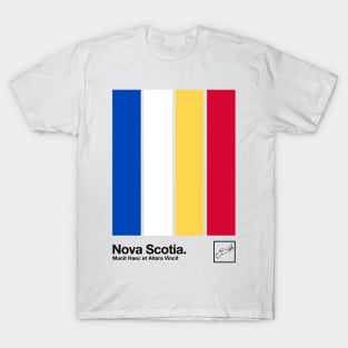 Nova Scotia // Original Minimalist Artwork Poster Design T-Shirt